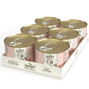 Betty's Landhausküche Huhn Mit Lachs & Borretschöl 6 X 200g Für Katze 7 Betty's Landhausküche Huhn Mit Lachs & Borretschöl 6 X 200g Für Katze – Bild 7