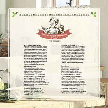 Betty's Landhausküche Huhn Mit Lachs & Borretschöl 6 X 200g Für Katze 6 Betty's Landhausküche Huhn Mit Lachs & Borretschöl 6 X 200g Für Katze – Bild 6