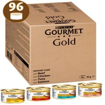GOURMET Gold Raffiniertes Ragout Katzennassfutter Sorten-Mix 96x85g 1 GOURMET Gold Raffiniertes Ragout Katzennassfutter Sorten-Mix 96x85g